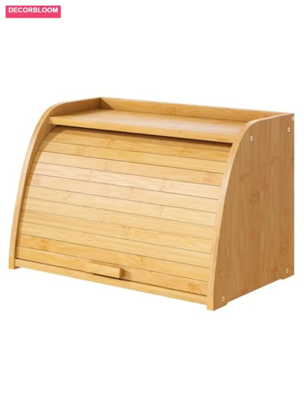 Bamboo Wood Bread Box for Kitchen Countertop, Large Storage Container